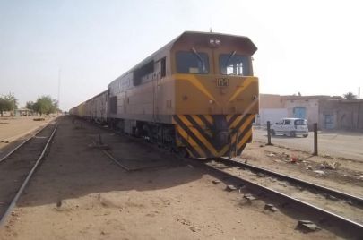 قطار على خط "كسلا - هيا" شرقي السودان