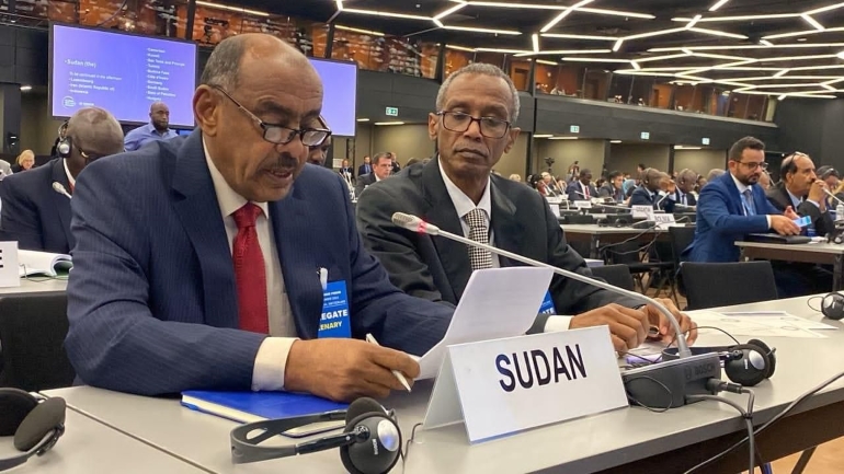 وزير الخارجية السوداني في المنتدى العالمي للاجئين المنعقد بجنيف