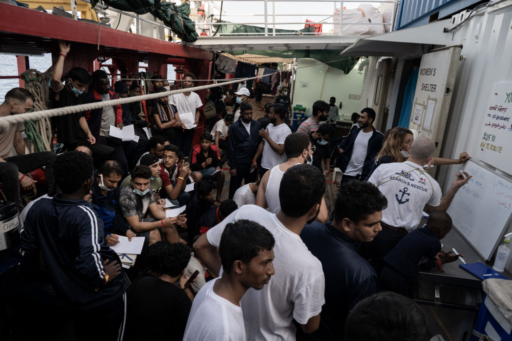 المهاجرون على متن السفينة "أوشن فايكينغ"