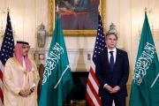 وزير الخارجية الأمريكي مع نظيره السعودي