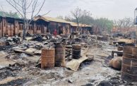 آثار الدمار في الجنينة بولاية غرب دارفور