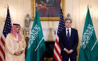 وزير الخارجية الأمريكي مع نظيره السعودي