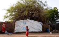 طفل في أحد مخيمات النزوح في السودان