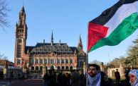 تضامن مع فلسطين قرب مقر محكمة العدل في لاهاي