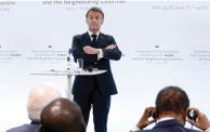الرئيس الفرنسي إيمانويل ماكرون مؤتمر باريس