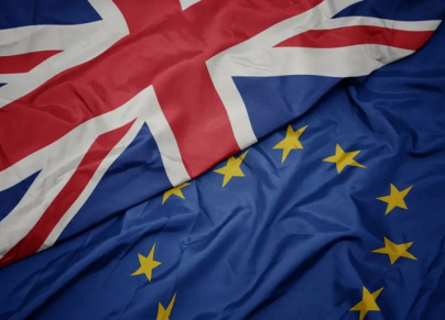 علم الاتحاد الأوروبي وبريطانيا