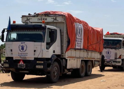 أول شحنة مساعدات غذائية لغرب دارفور (WFP)