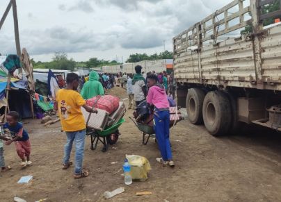لاجئون سودانيون على الحدود الإثيوبية
