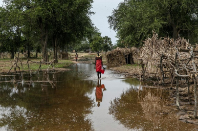 ضربت السيول والفيضانات مناطق واسعة في جنوب السودان للعام الرابع على التوالي (AP)