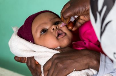 حملة سابقة للتطعيم ضد شلل الأطفال