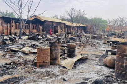 آثار الدمار في الجنينة بولاية غرب دارفور