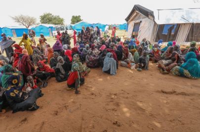 نازحون جراء الحرب في السودان