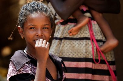 طفلة نازحة في السودان