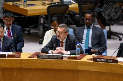 فولكر بيرتس رئيس بعثة اليونيتامس في السودان خلال إحاطته لمجلس الأمن الدولي