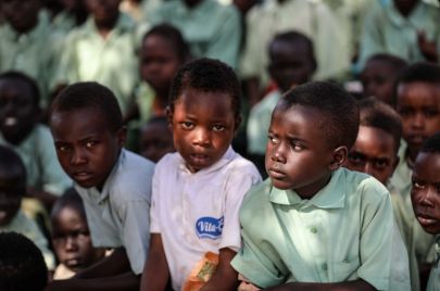 أطفال في إحدى مدارس السودان
