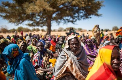 نساء متأثرات بأعمال العنف في دارفور