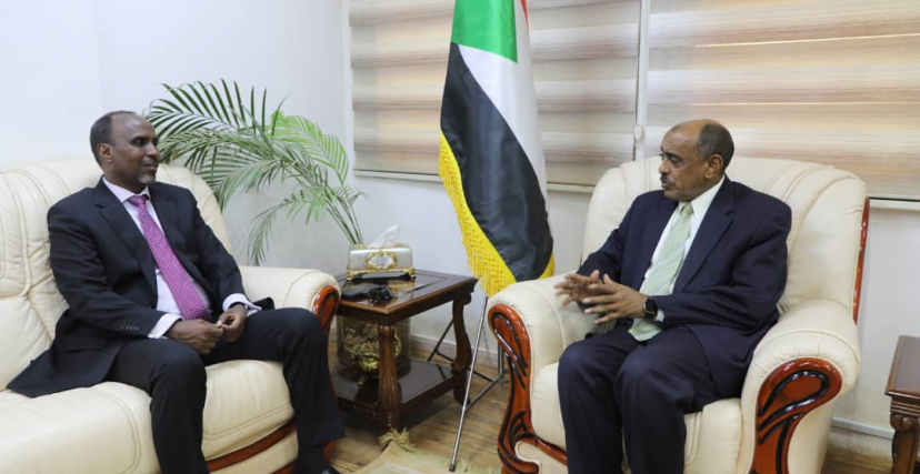 وزير الخارجية السوداني وسفير جيبوتي