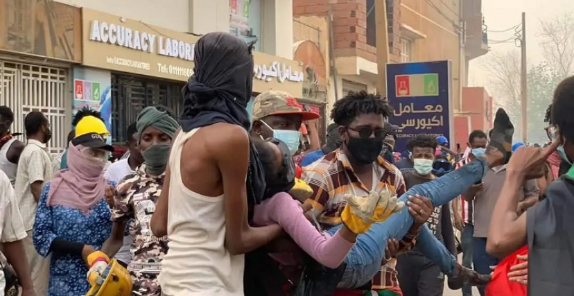 حالة إصابة في احتجاجات السودان