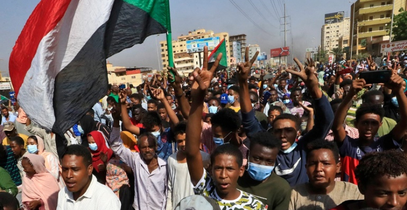 مجتجون سودانيون