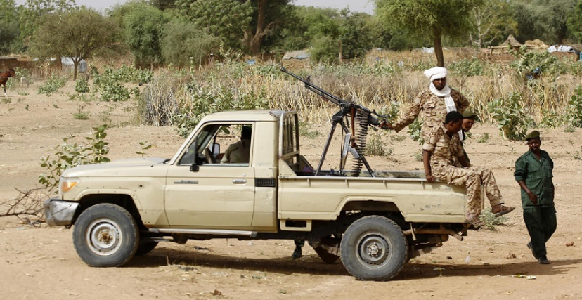 قوة عسكرية سودانية بغرب دارفور
