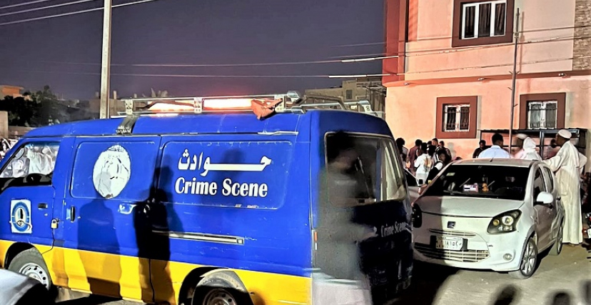 هرعت قوات الشرطة إلى موقع الجريمة التي هزت العاصمة الخرطوم
