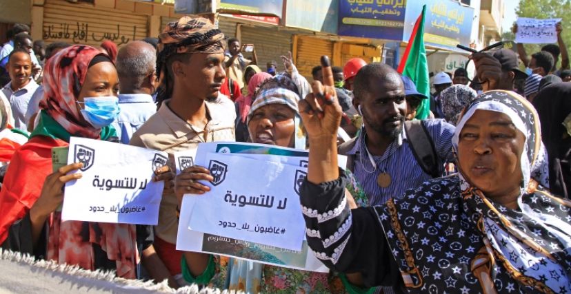 احتجاجات مناهضة للاتفاق الإطاري في الخرطوم