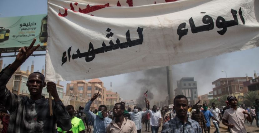 احتجاجات مناهضة للانقلاب العسكري في السودان