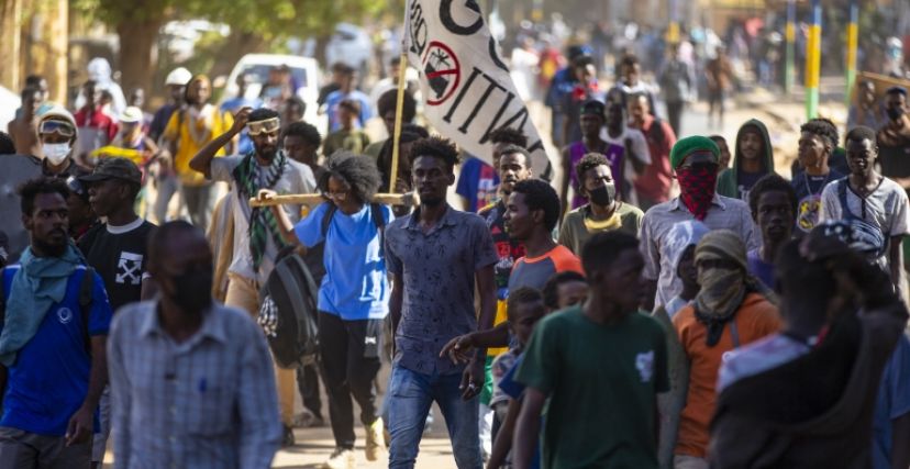 احتجاجات رافضة للحكم العكسري في السودان