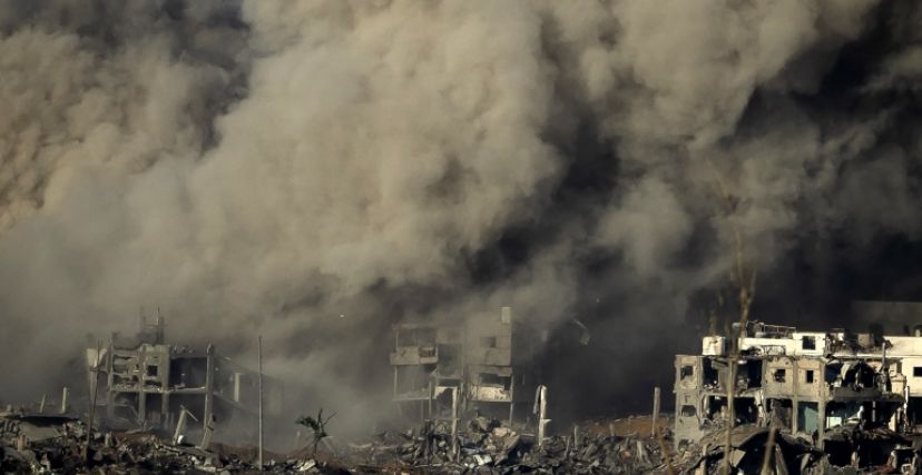 دمار يظهر آثار العداون الإسرائيلي على غزة