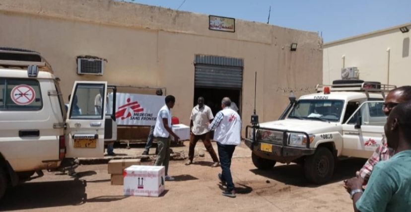مركبات تابعة لمنظمة أطباء بلا حدود في السودان