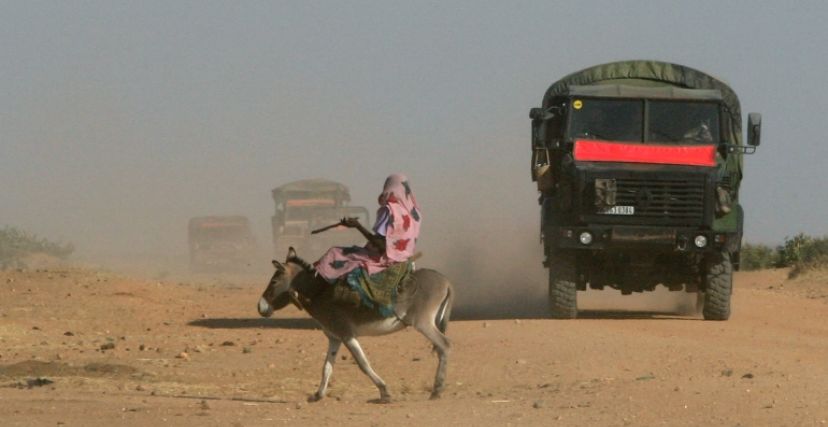 إمداد عسكري في حدود دارفور