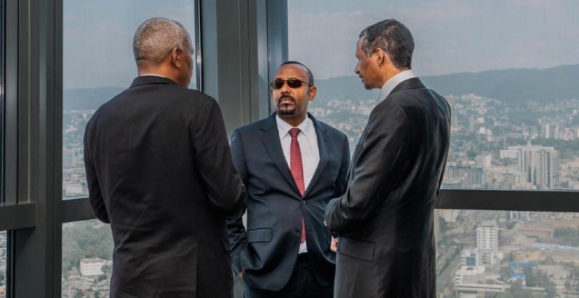 رئيس الوزراء الإثيوبي آبي أحمد مع قائد الدعم السريع حميدتي