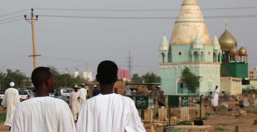 ضريح صوفي بمسيد في السودان